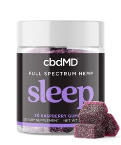 cbdMD, Sleep CBD Gummies, Raspberry, Full Spectrum, 30ct, 90mg THC + 600mg CBN + 1500mg CBD Germany